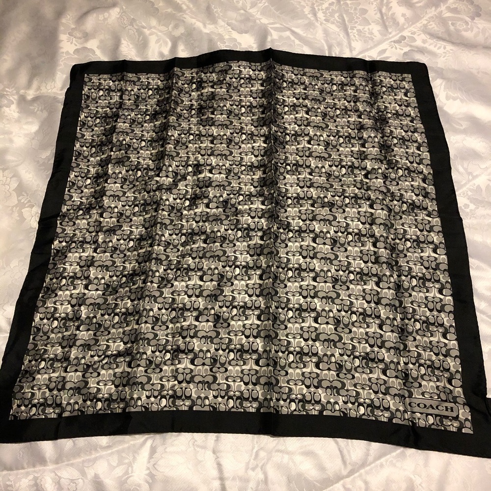 Coach silk dressy scarf
